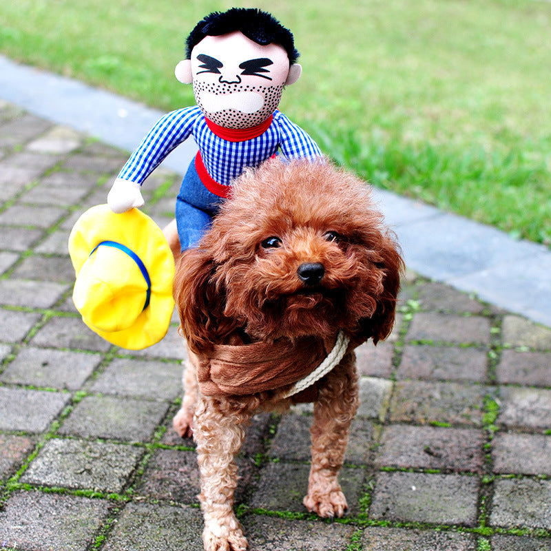 Chucky Killer Doll Riding Dog Costume
