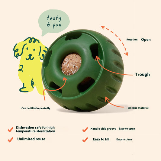 Silicone Molar Food Leakage Pet Toy