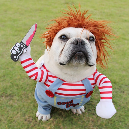 Chucky Killer Doll Riding Dog Costume