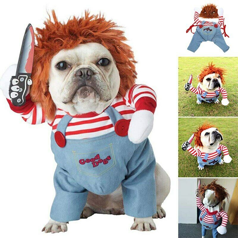 Chucky Killer Doll Riding Dog Costume